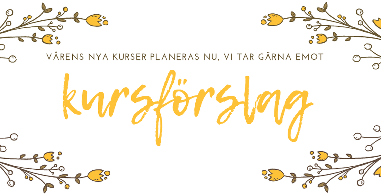 Kontakta kansliet med dina idéer senast i början av december: